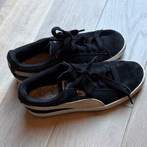 Puma Black and Cream Casual Sneakers